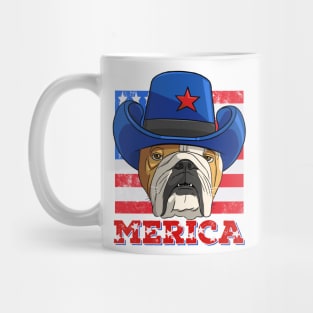 English Bulldog Merica Mug